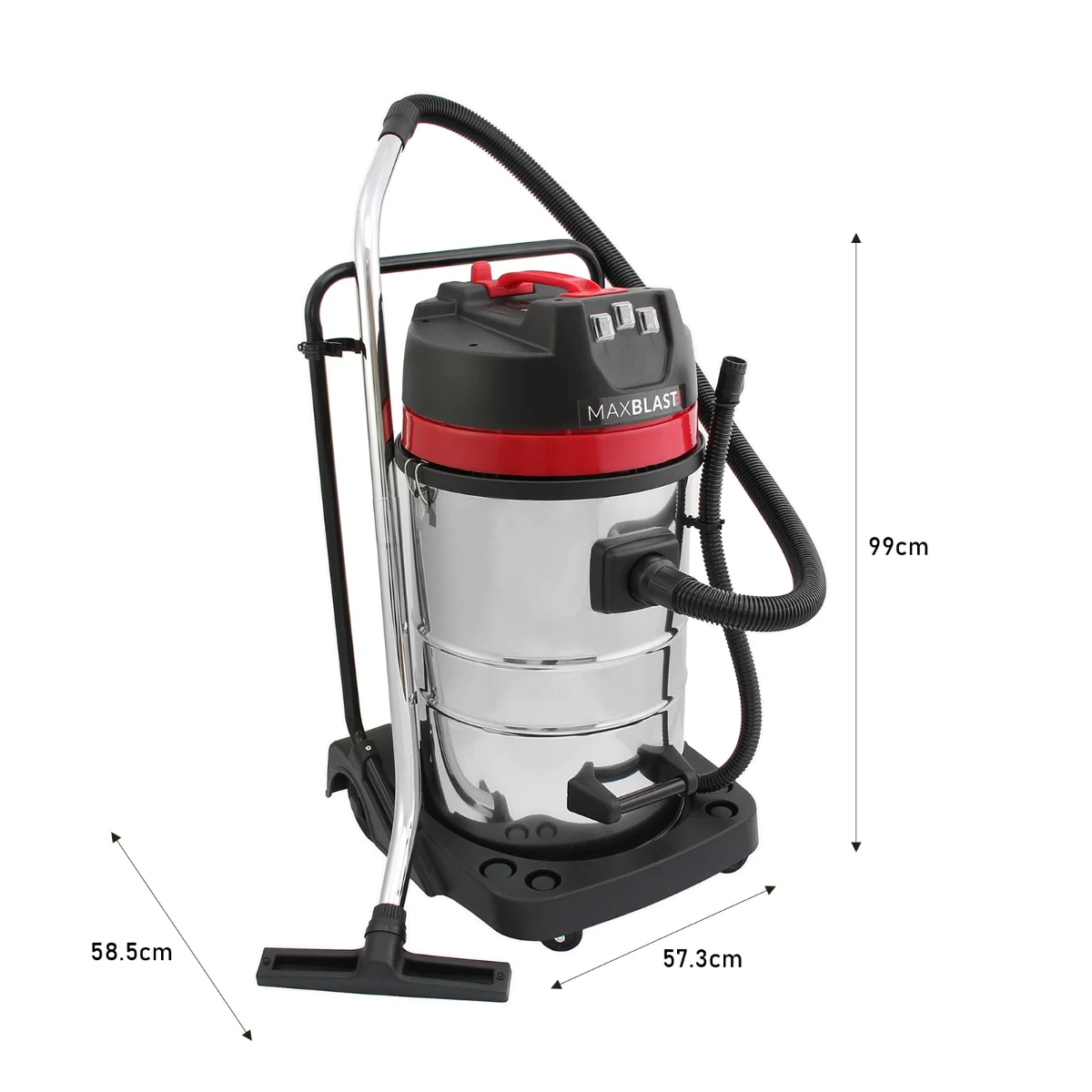 MAXBLAST Aspirateur Industriel de 80 Litres MaxBlast