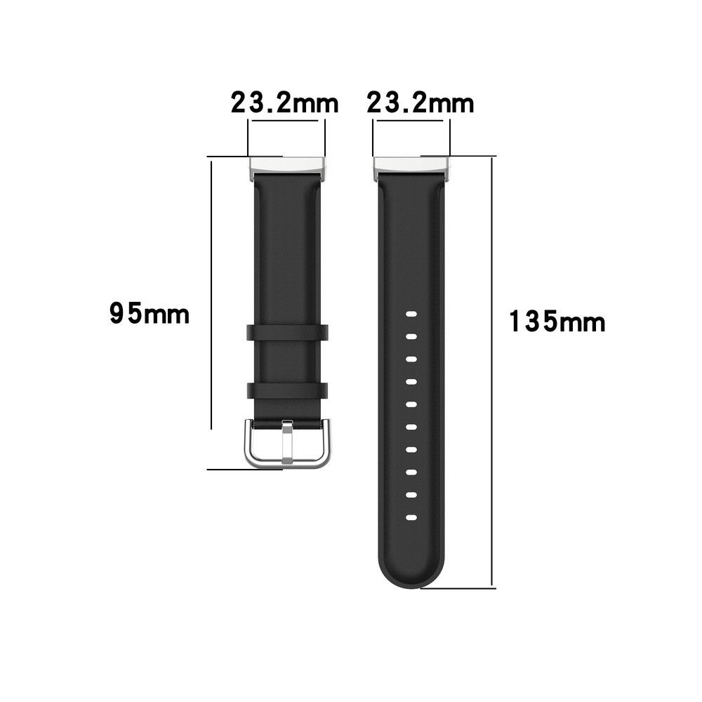 Fitbit Versa 4 / Sense 2 Echtleder Armband (Gelenkumfang 180-235mm) - Braun