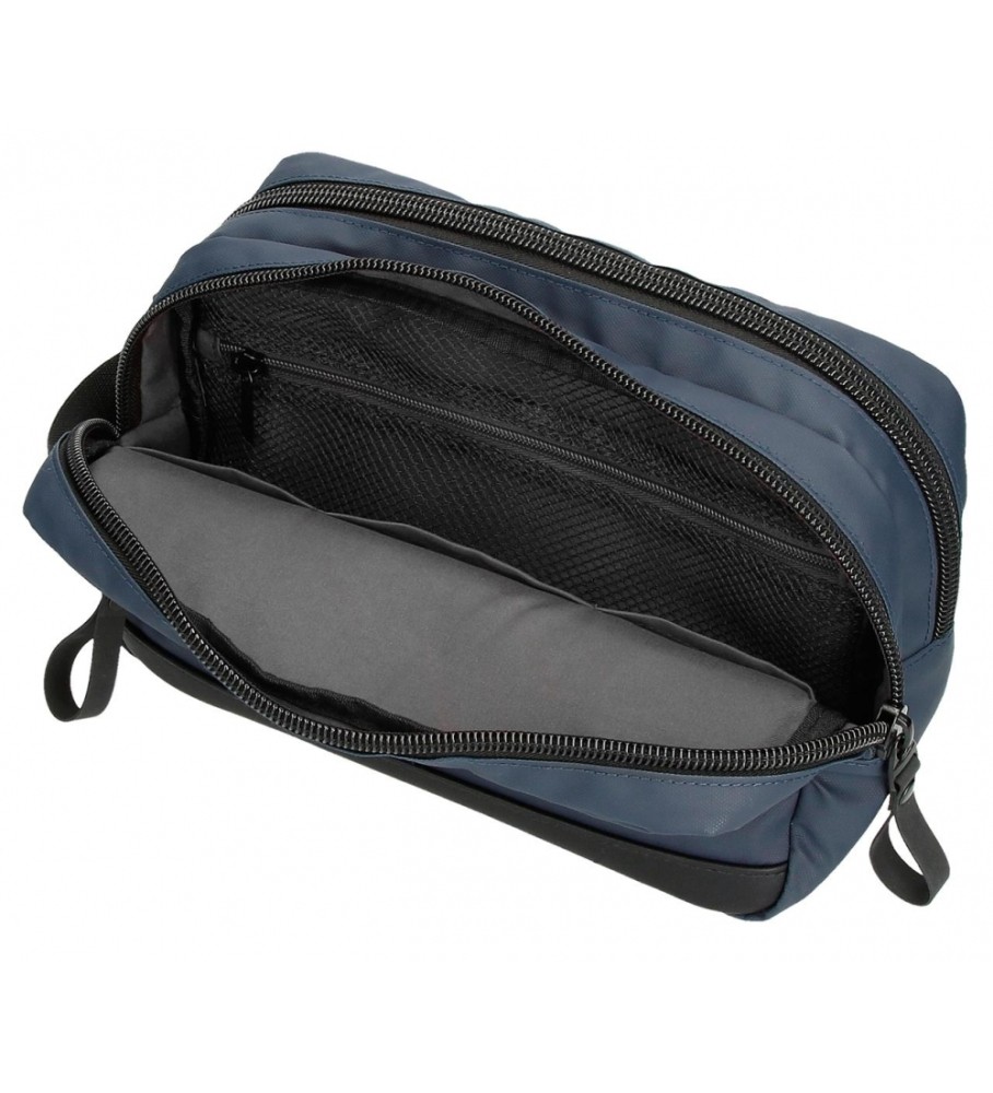 Nécessaire adaptável Pepe Jeans Hoxton com dois compartimentos, azul marinho