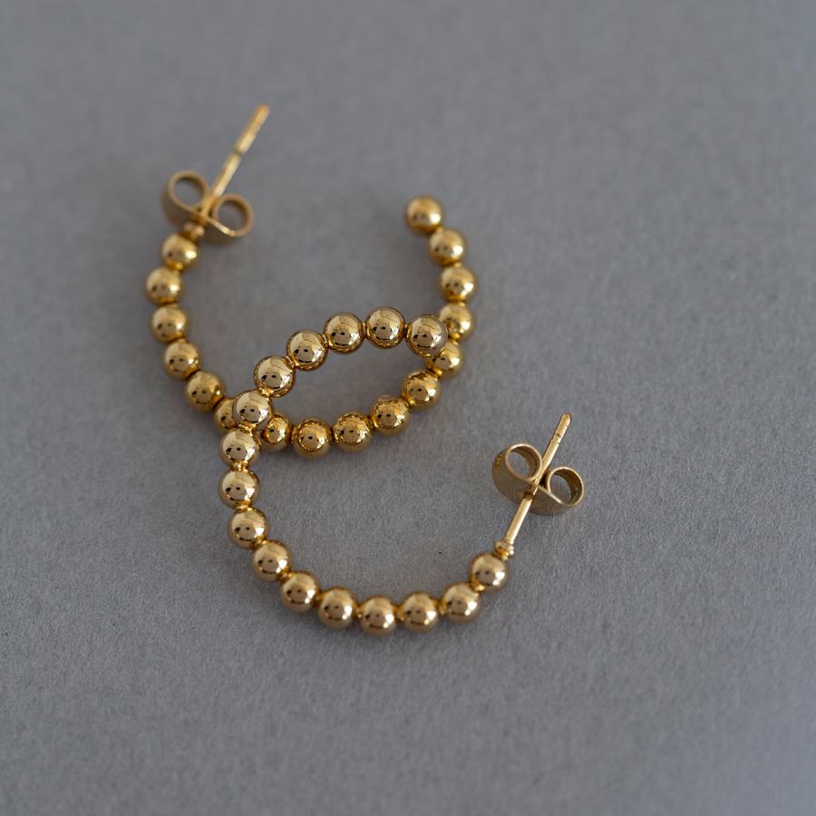 Timi Of Sweden Ida Bubbly Hoop Earrings Stainless Steel 20mm