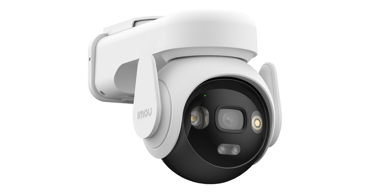 ImouAOV PT 4G Kit met Solar Panel, 2 pack beveiligingscamera  (Wit, 4G + Wi-Fi Dual, 5MP, AI Powered Human Detection)