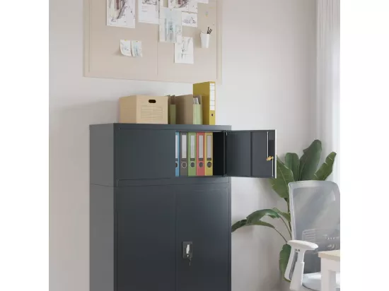 Classeur anthracite 90x40x40 cm acier