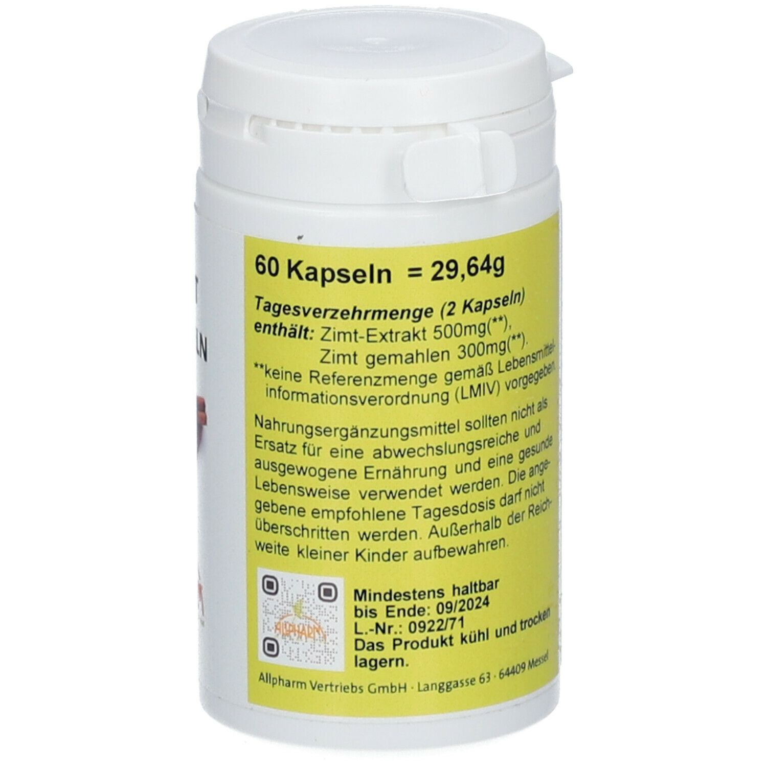 ALLPHARM Zimt Kapseln