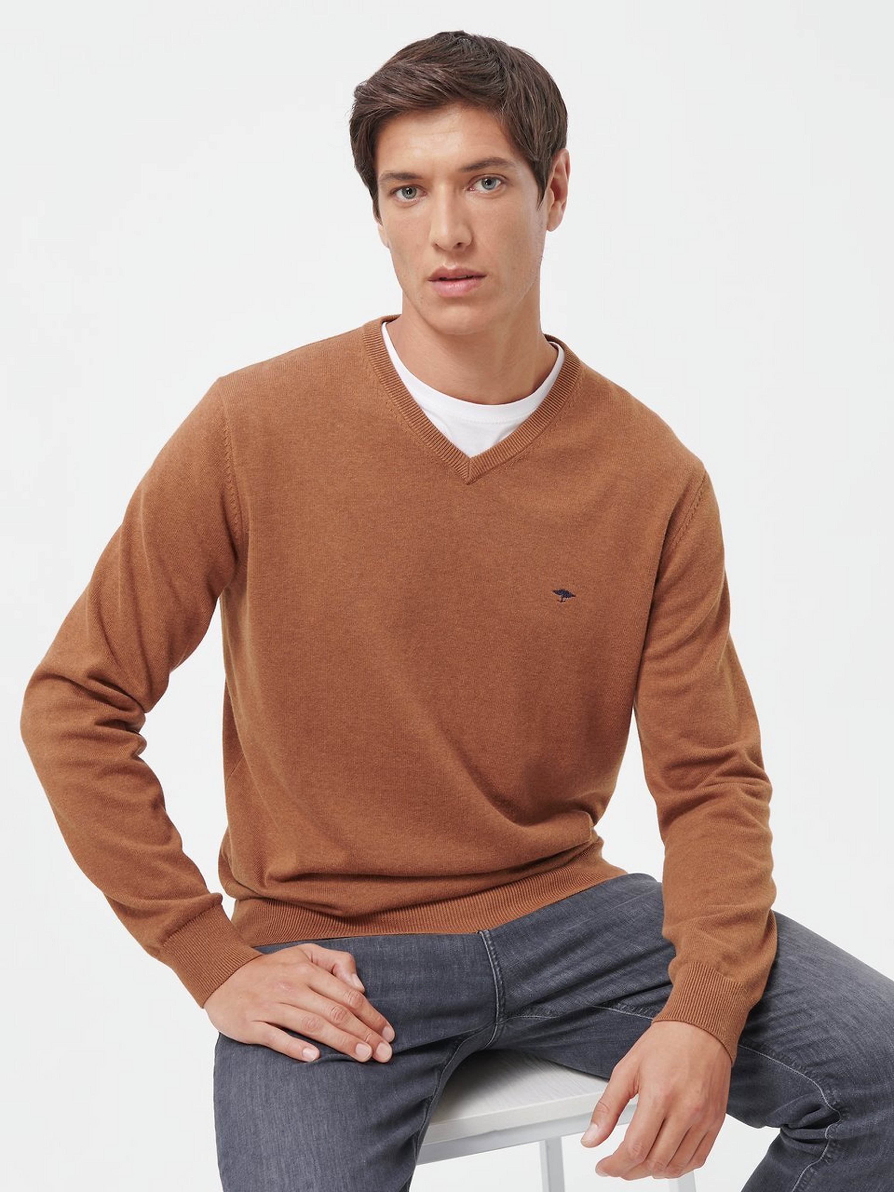 Pullover mit V-Ausschnitt