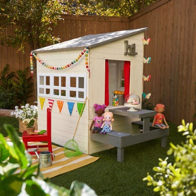 KidKraft Modern Outdoor Lekestue, Hvit