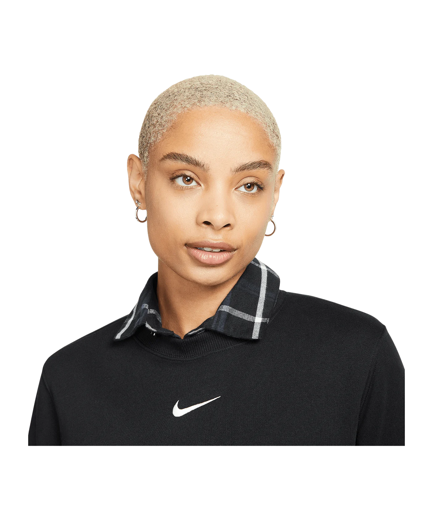 Nike Phoenix Fleece Sweatshirt Damen Schwarz F010