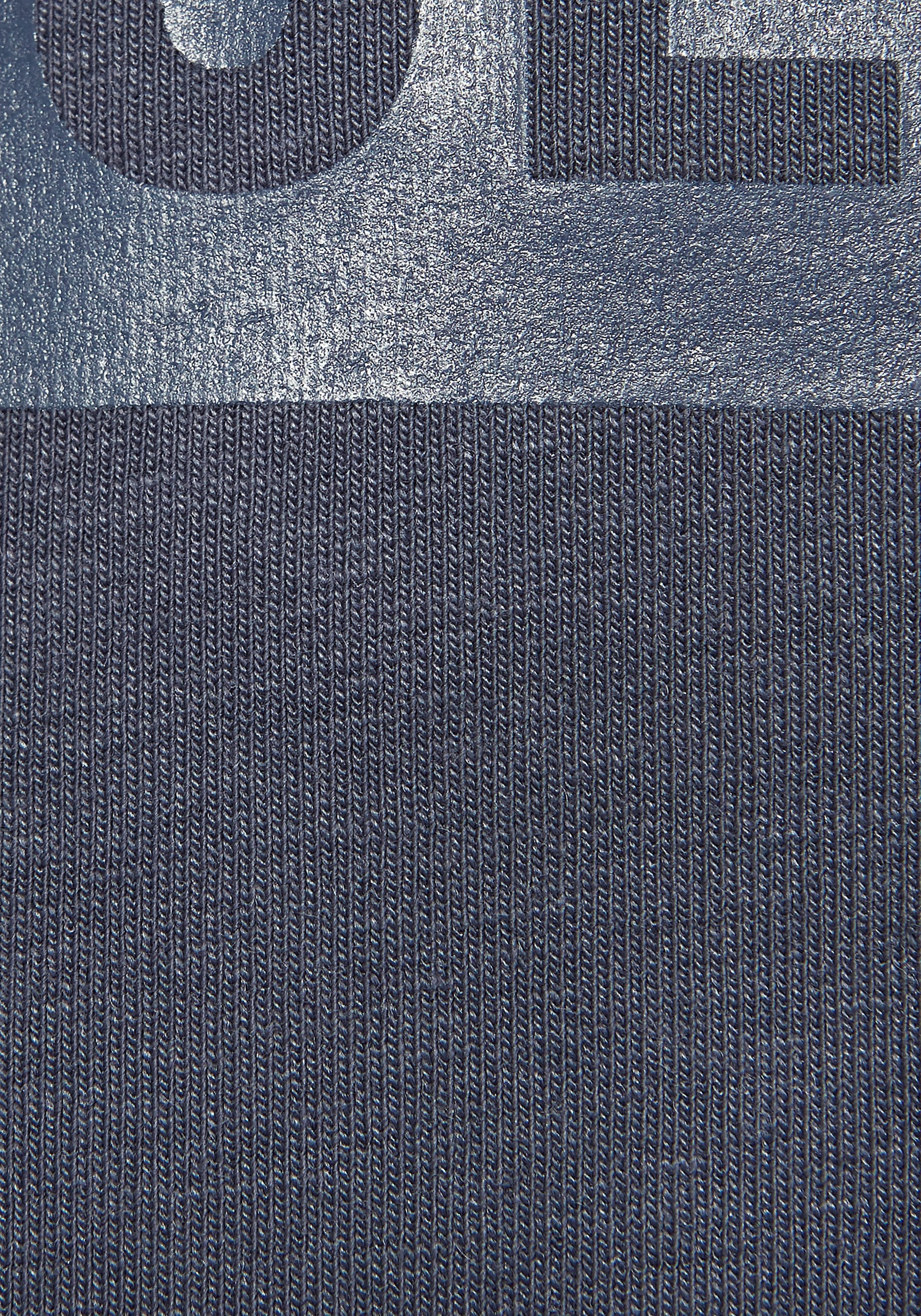 le jogger® Kapuzenpullover mit Druck und Kordelzug