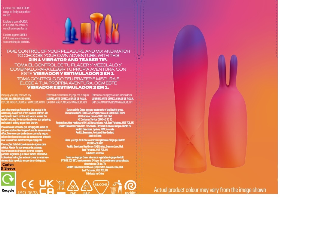 ESTIMULADOR DUREX 2 EM 1 ESTIMULADOR E VIBRADOR