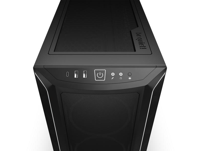 be quiet! PC-Gehäuse Shadow Base 800 FX Schwarz Luftstromoptimiertes Mid-Tower Gehäuse mit ARGB-Beleuchtung