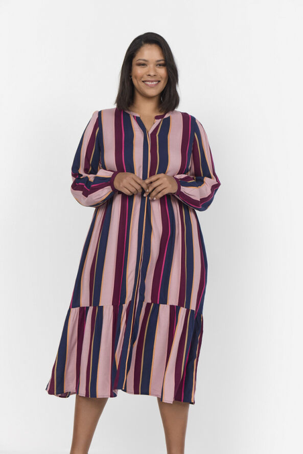 Wasabiconcept Curvy WA-JOSEPHINE 4 Kjole Navy blå 6799c blue iris combi