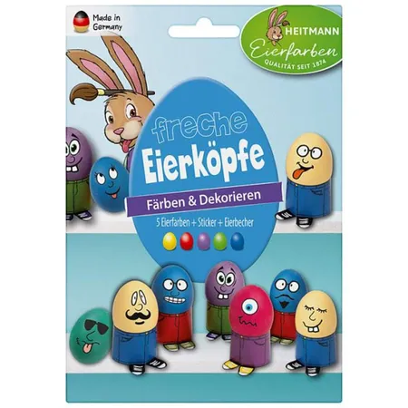 Brauns-Heitmann Eierfarben Farb- und Bastelset Freche Eierköpfe