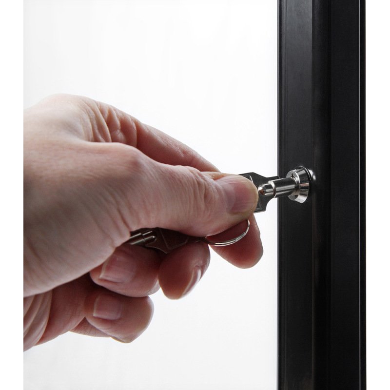 Présentoir Porte Menu LED Extérieur Noir 2x A4