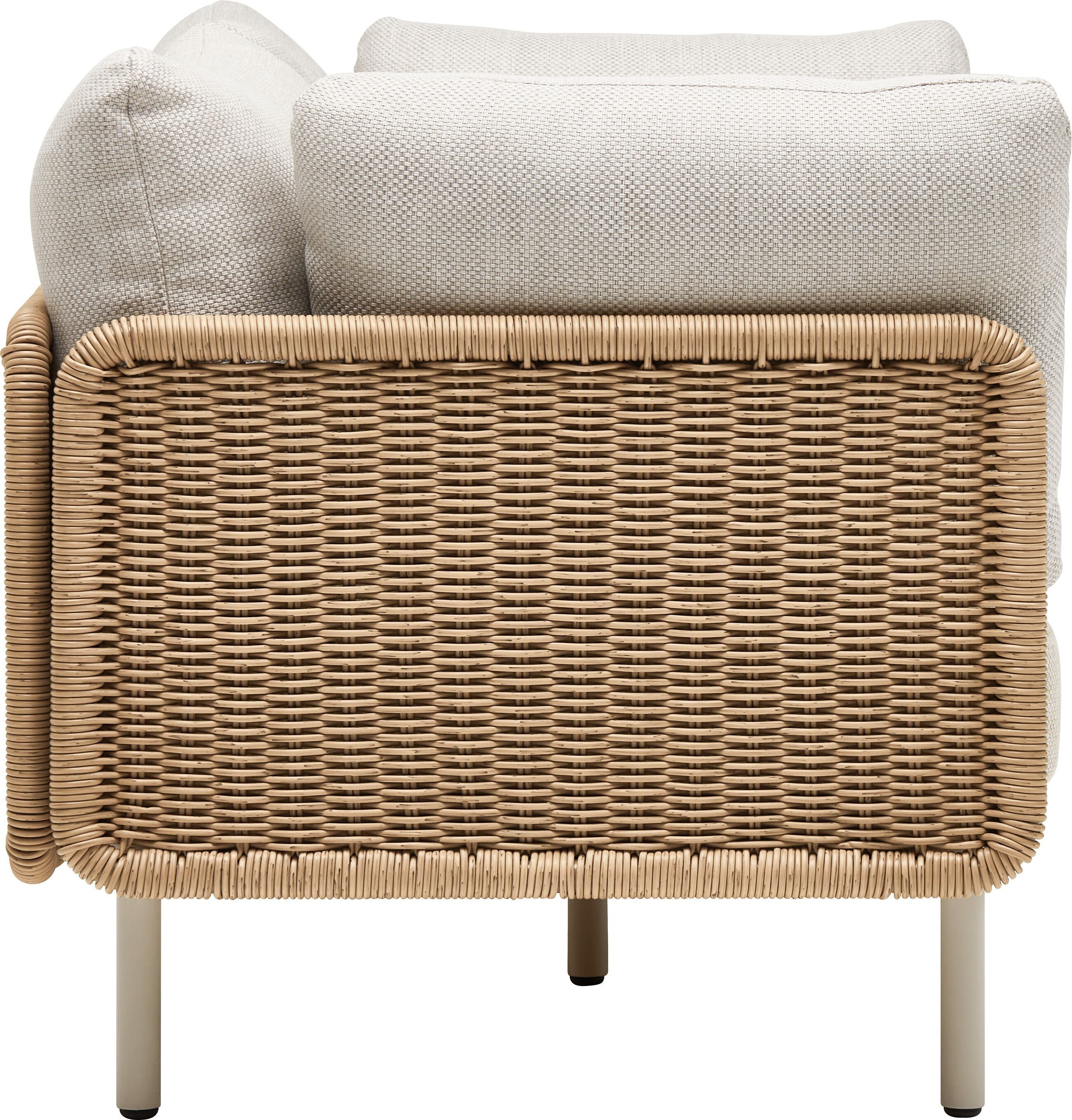 NIHOA Set 2er Sofa  Arml. Kunststoffgefl - Sand