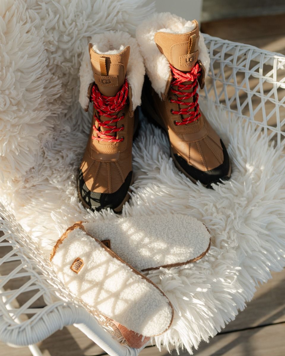 UGG UGGfluff Scalloped Mitten Nimbus Dameshandschoenen