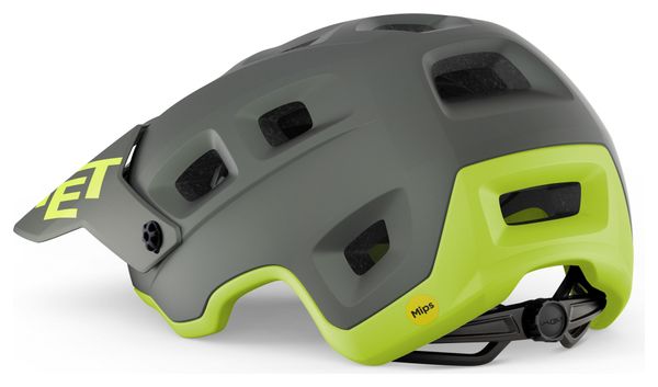Casque MET Terranova Mips Gris Lime Mat