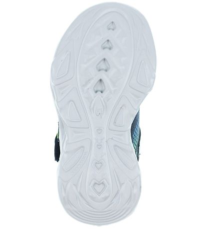 Skechers Sko m. Lys - Vortex-Flash - Blåck/Blue/Lime
