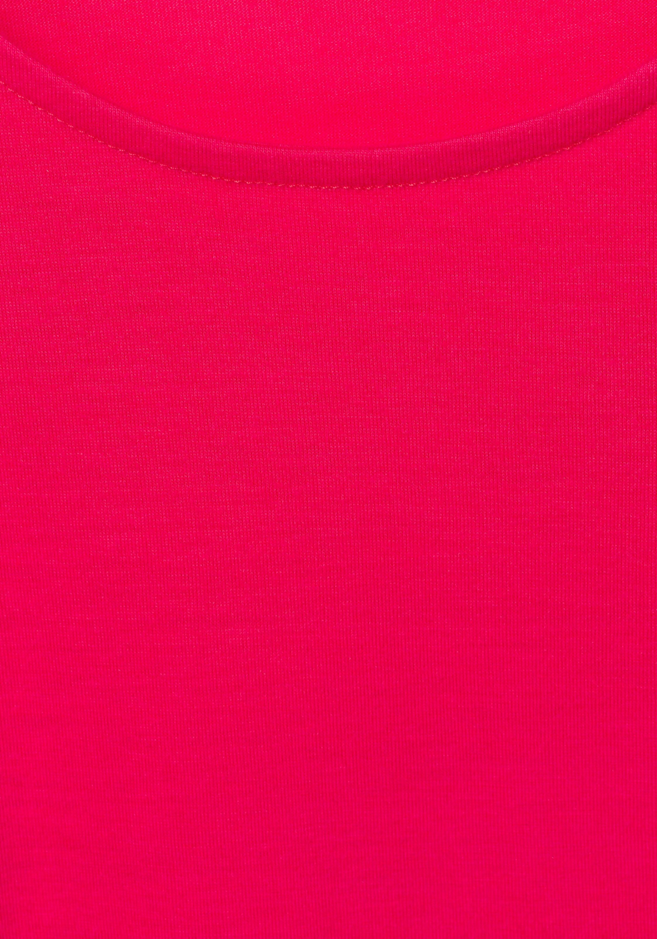 LASCANA Rundhalsshirt in rot, schwarz