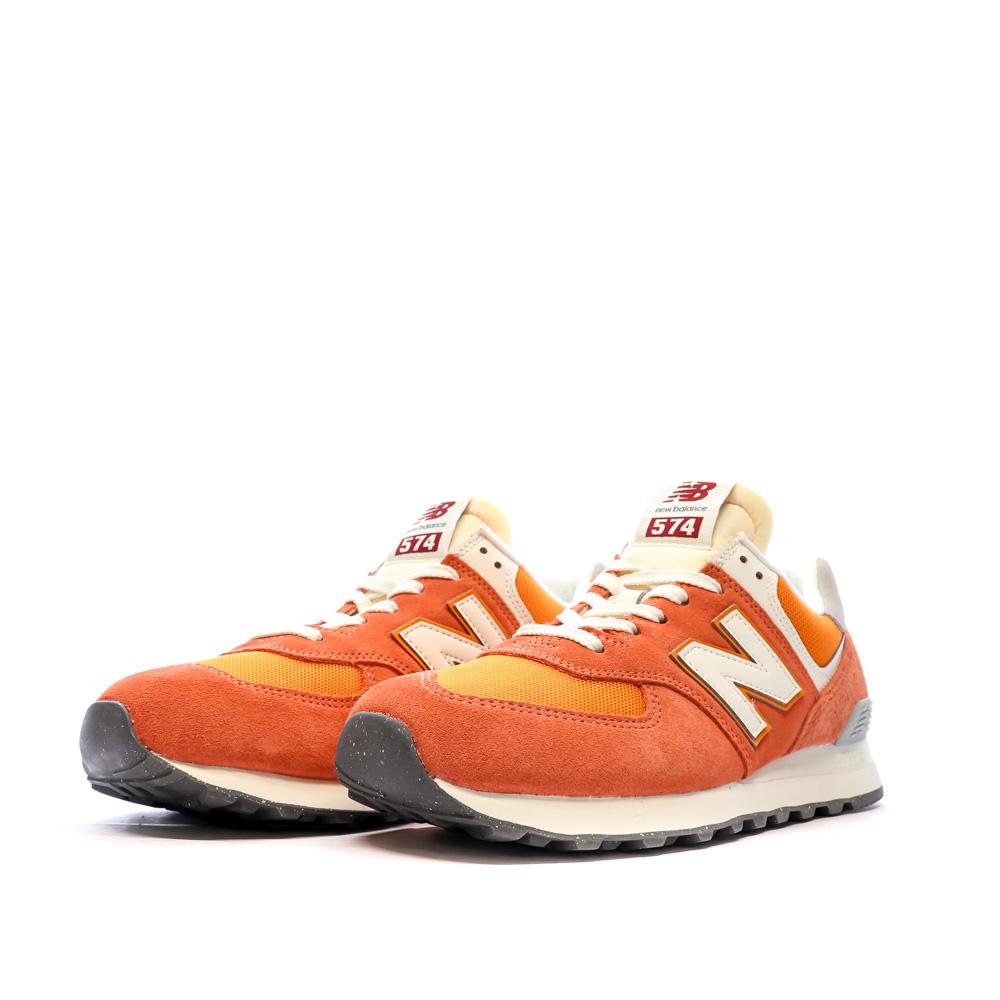 New Balance Baskets Orange/Gris Homme New Balance 574