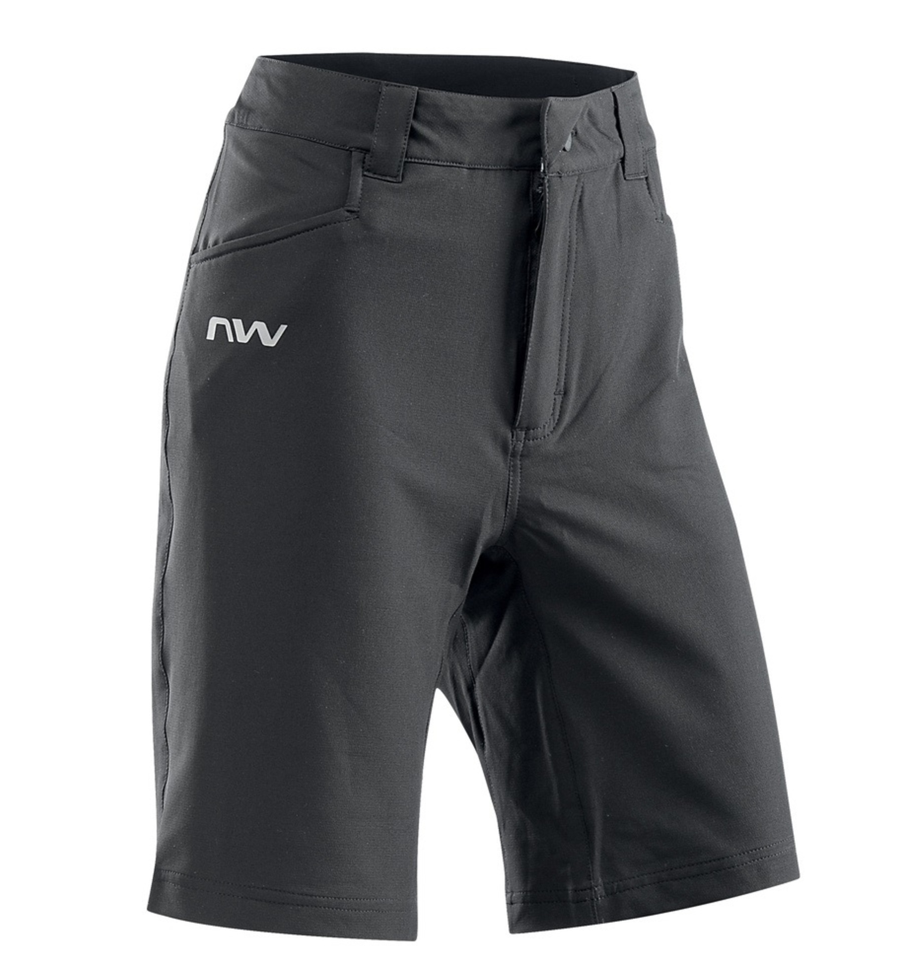 Northwave Escape Baggy MTB Fietsbroek Kort Zwart/Zilver Dames