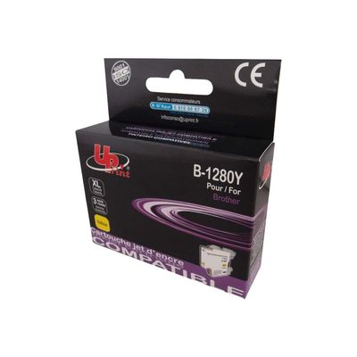 Cartouche compatible Brother LC1280XL/LC1240XL - jaune - Uprint
