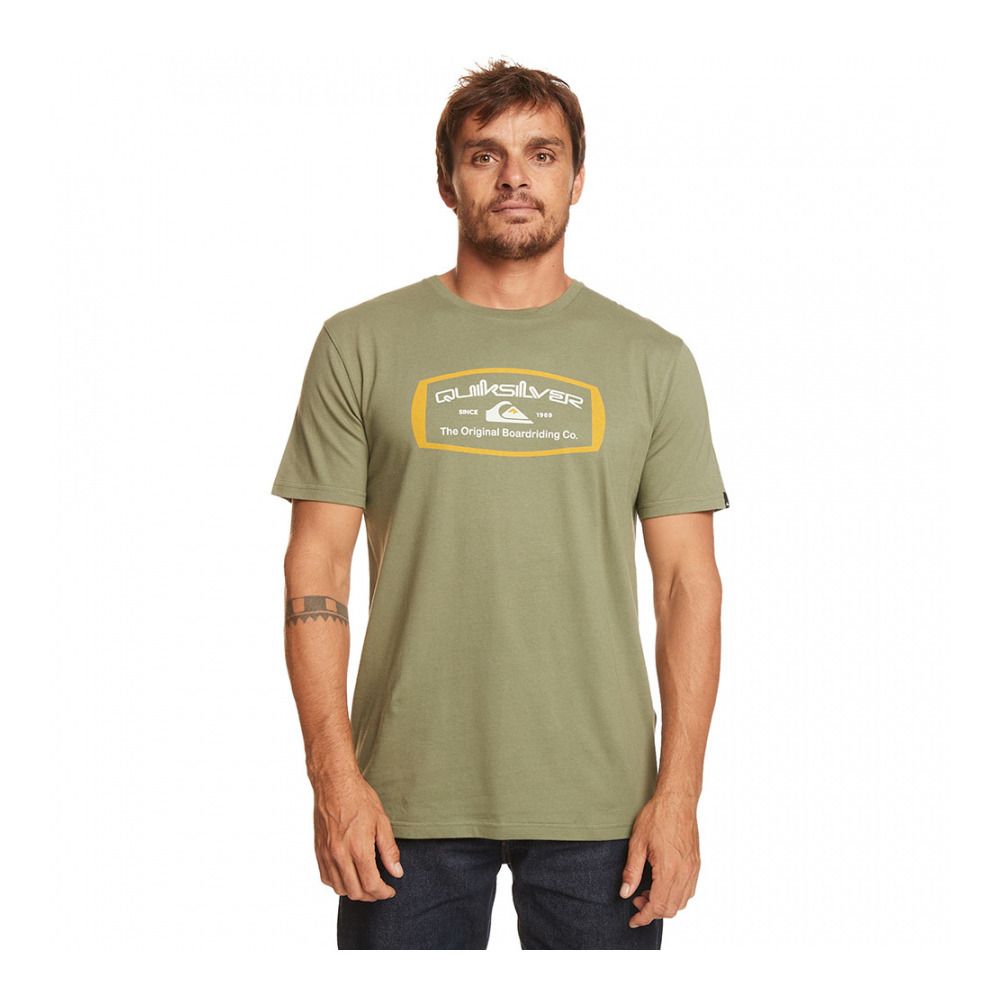Quiksilver MIND BARREL - Tee-shirt Homme four leaf clover