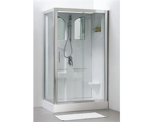 SCHULTE Malta Express Plus complete douchecabine 80 x 120 x 210 cm alpinewit