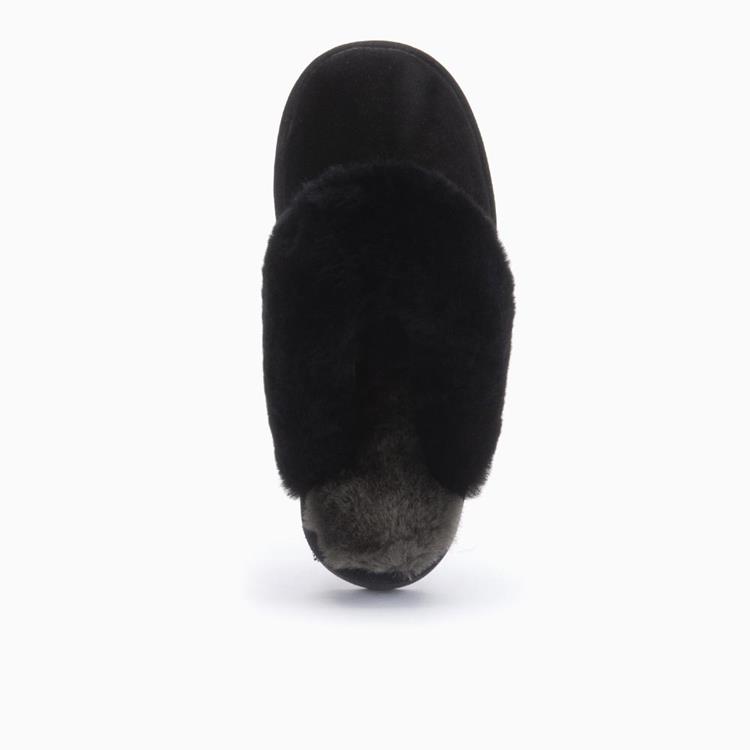 Warmbat Flurry suede plateau zwart [FLS371009-33]