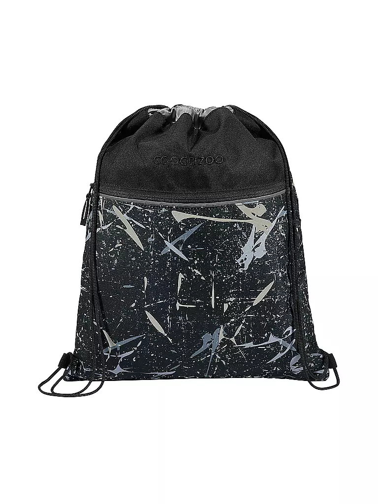 COOCAZOO Turnbeutel REFLECTIVE SPLASH schwarz
