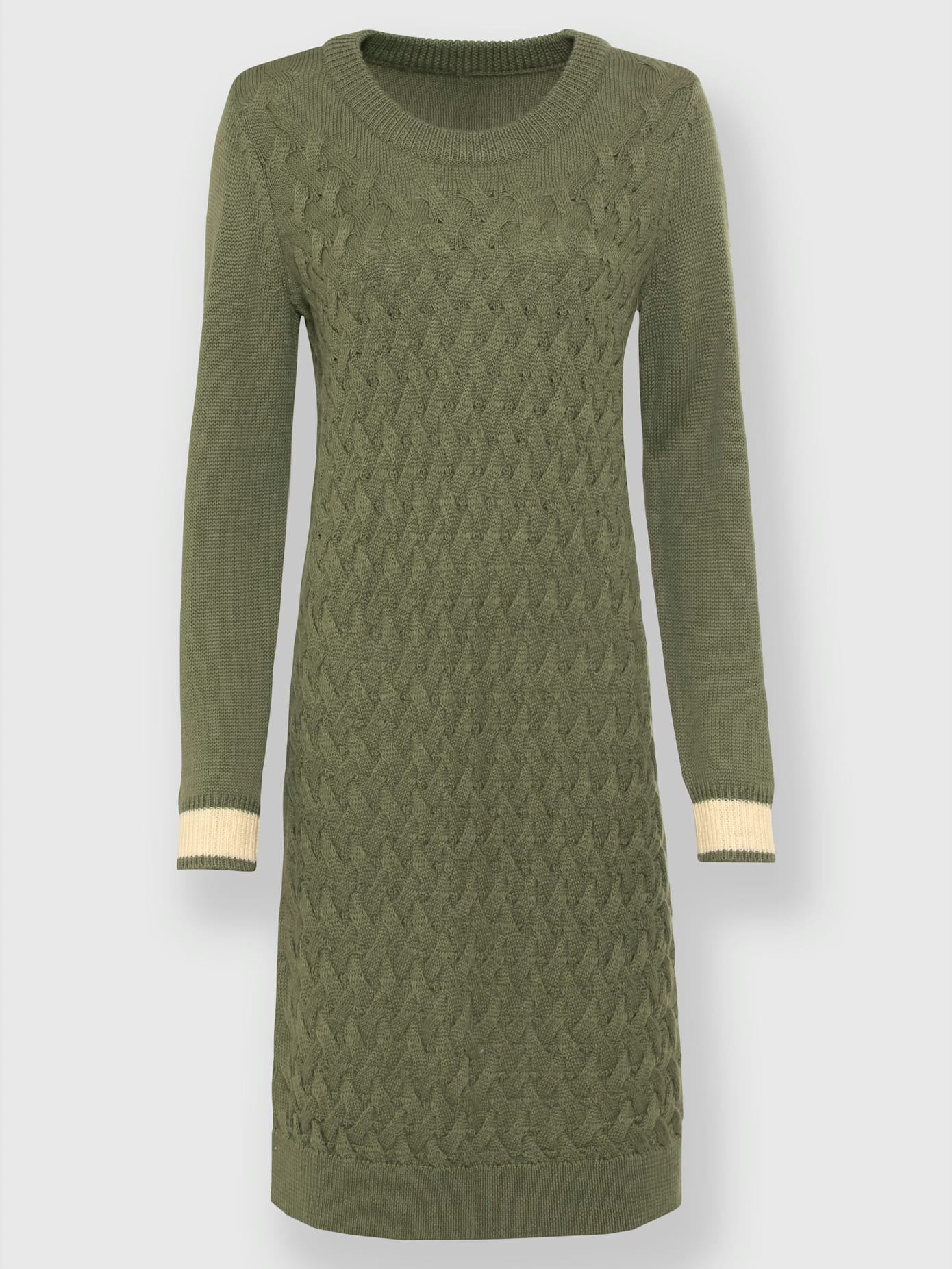 Robe en tricot superbe motif tricoté