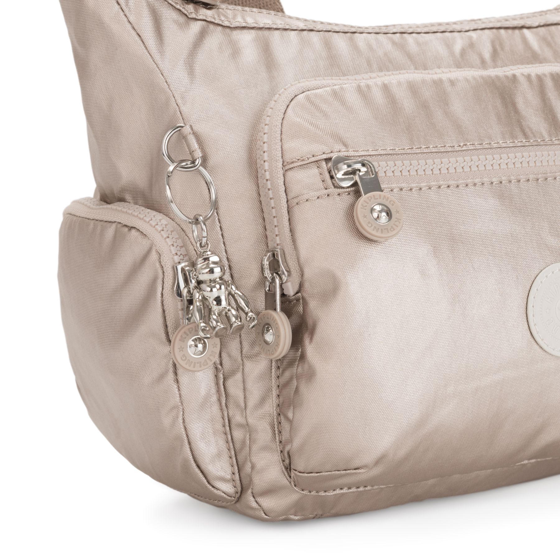 GABBIE S Petit sac bandoulière à compartiments multiples - Metallic Glow