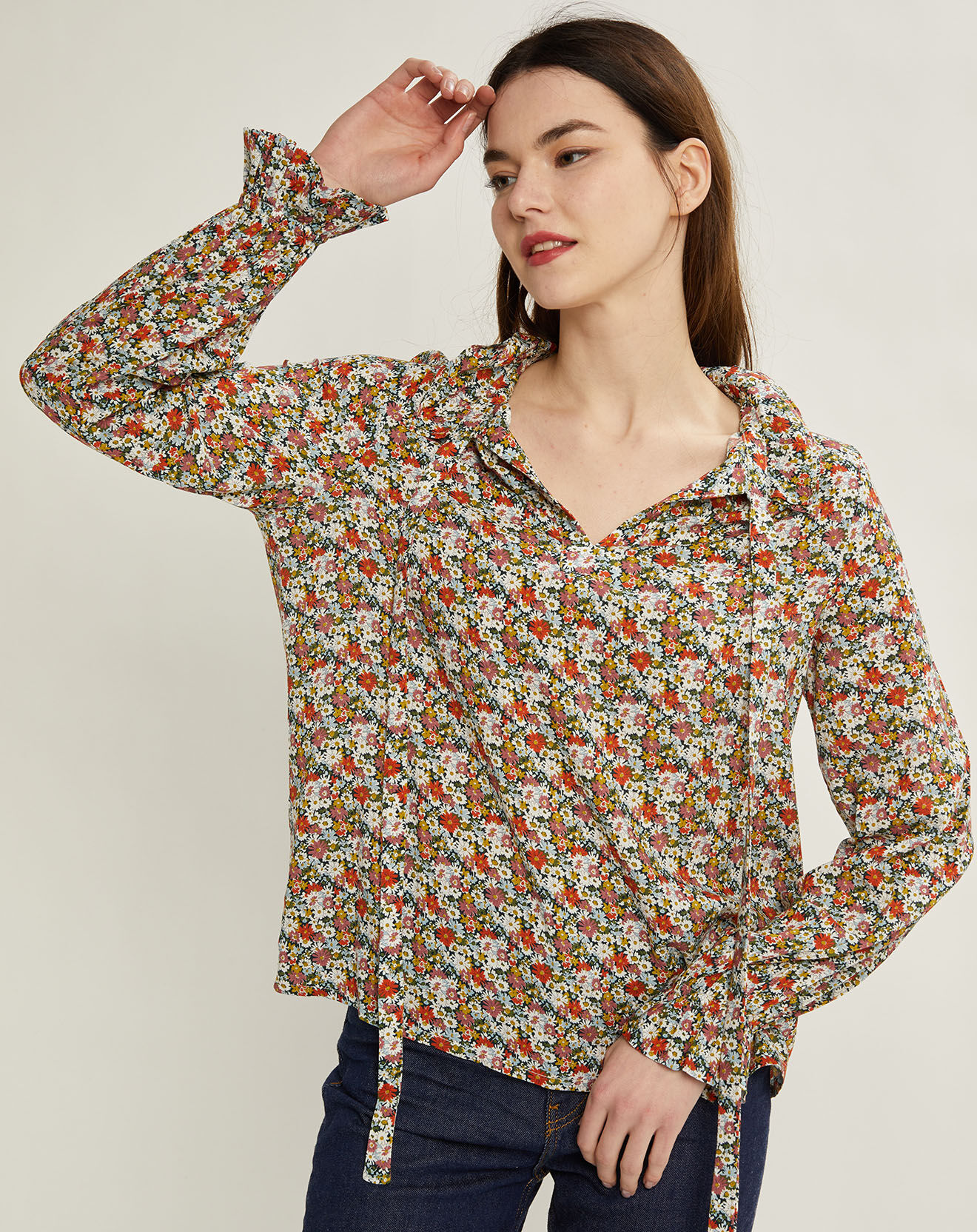 Cyrillus Blouse Libby Liberty multicolore