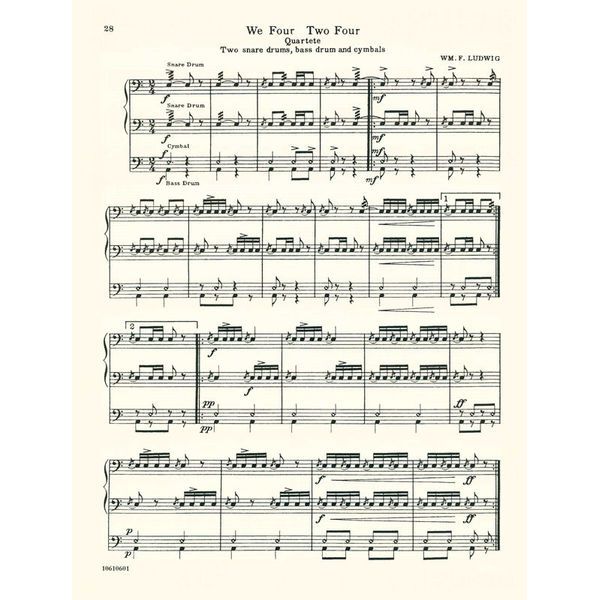 Ludwig Masters Publications Collection of Drum Solos