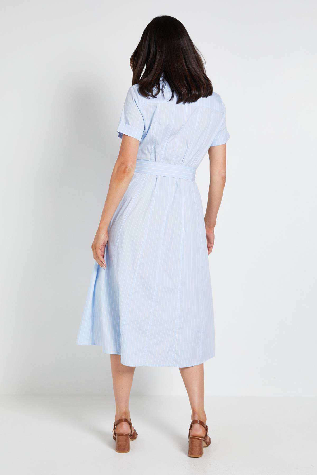 Wallis Robe Chemise À Rayures Contrastées