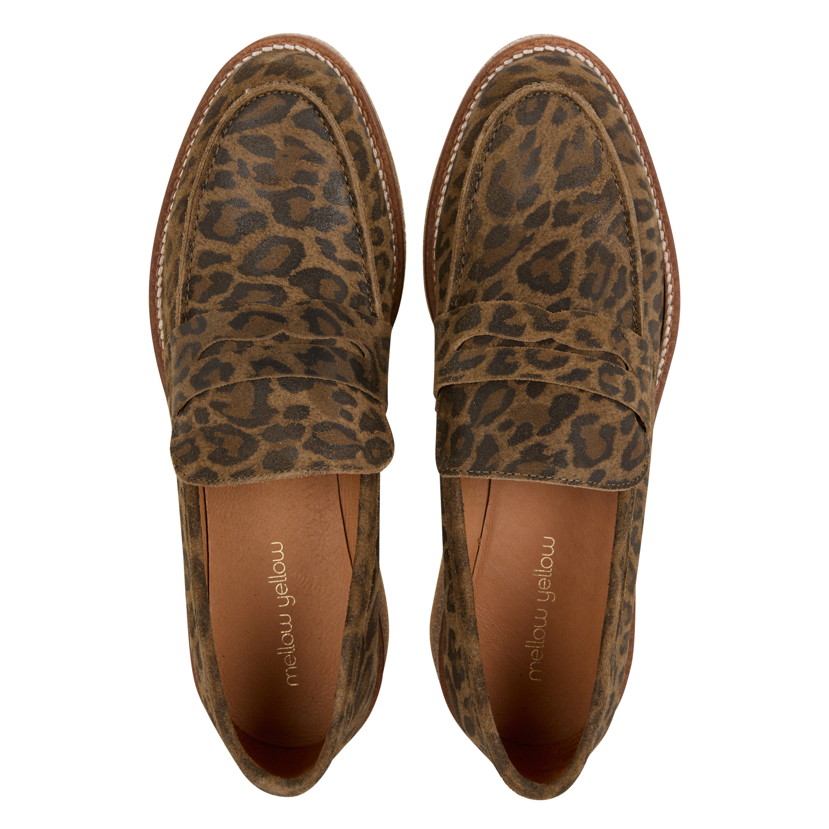 BILOBA - Mocassins en cuir imprimé | Marron