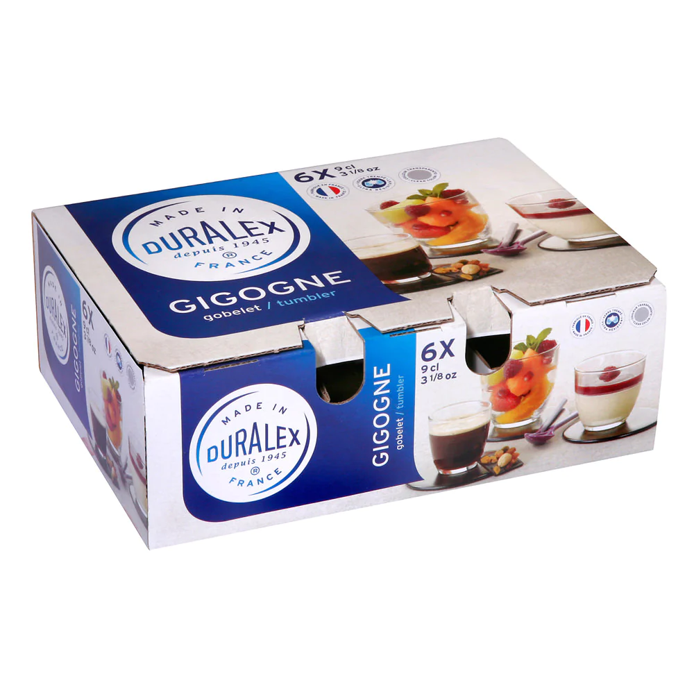 Boîte de 6 gobelets Gigogne 9 cl Trend'up