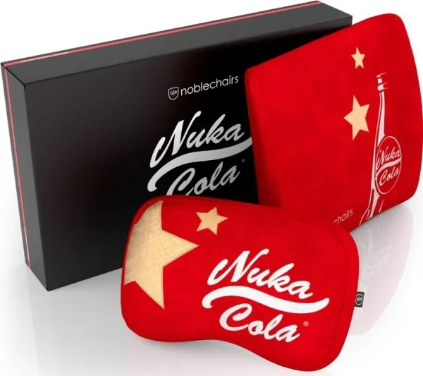 noblechairs Fallout Nuka-Cola, Neck pillow/Lumbar pillow, Rød, 2 stk, EPIC, ICON & HERO