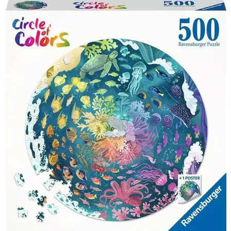 Ravensburger Puzzle - Circle of Colors - Ocean & Submarine, 500 Teile