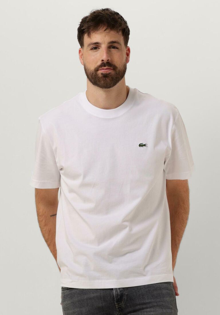 LACOSTE witte lacoste t-shirt 1ht1 men's tee-shirt