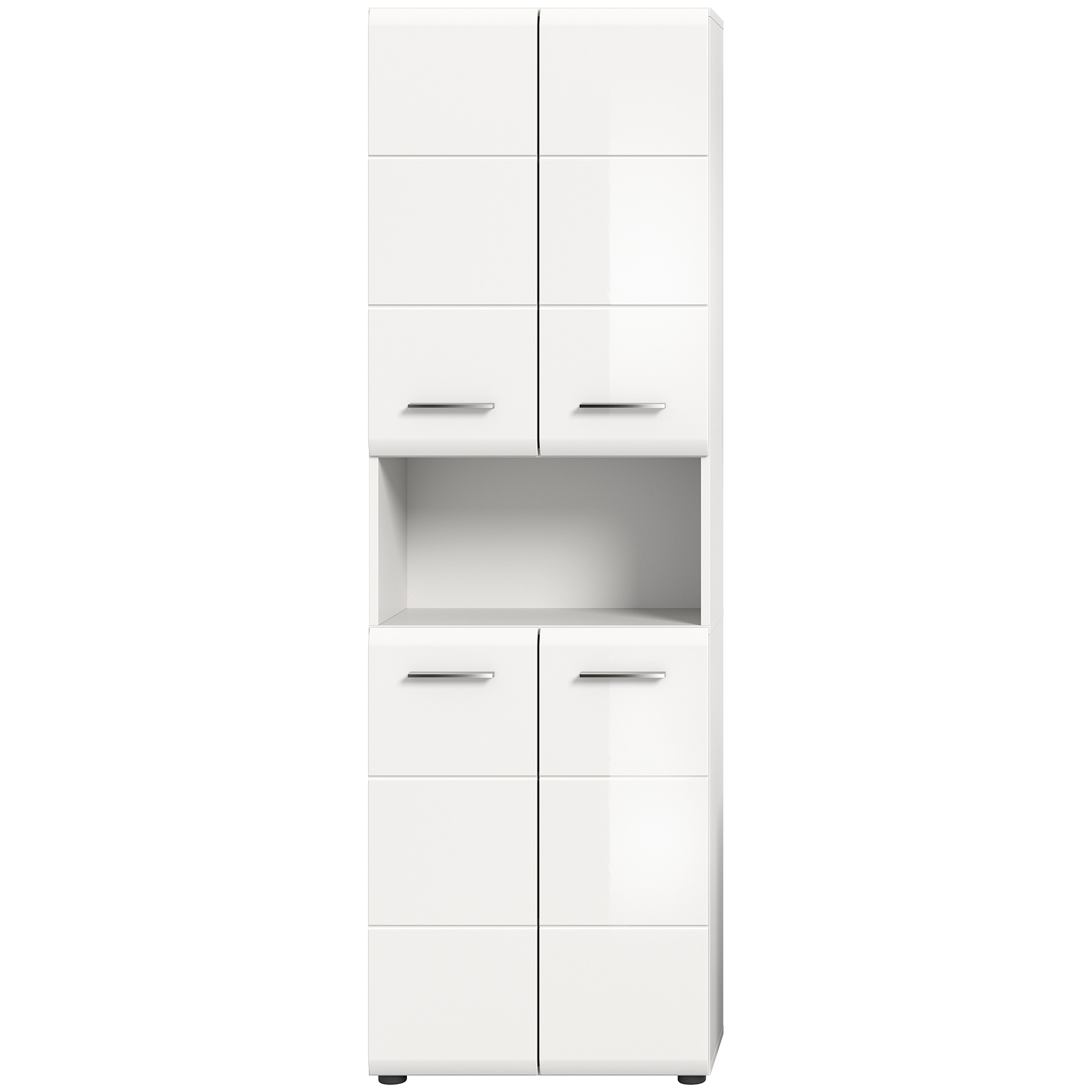 Hochschrank ICE - weiß Hochglanz - 60 cm breit