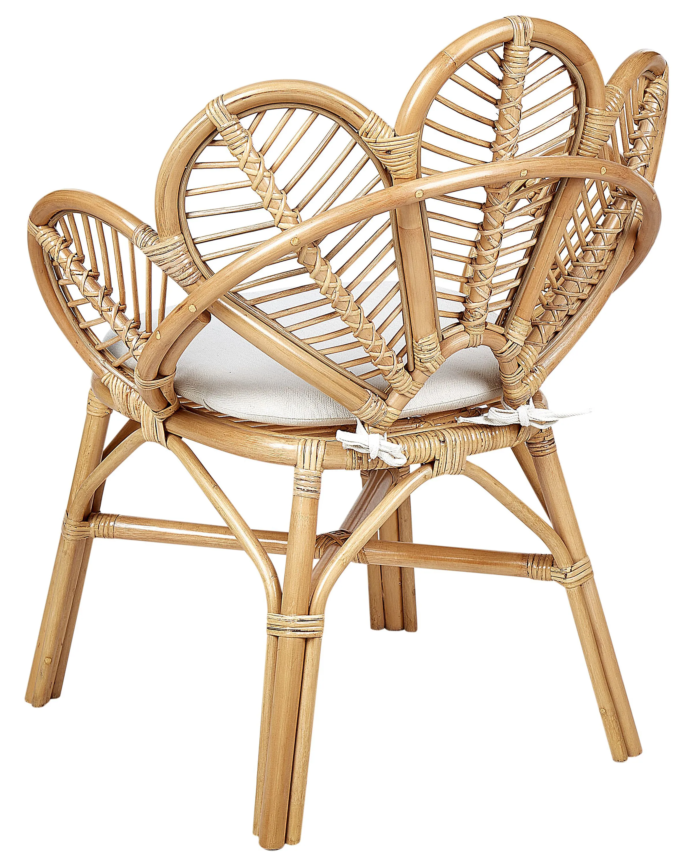 Set van 2 pauwenstoelen FLORENTINE II Rotan Natuurlijk