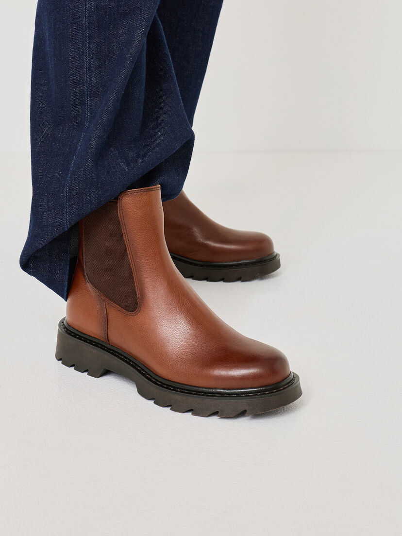 Leren Chelseaboot - bruin