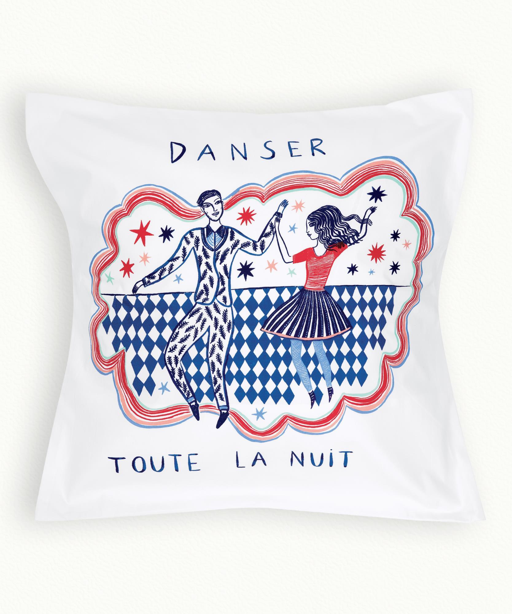 2 Taies Danser Dormir  65 x 65 cm - Carrée