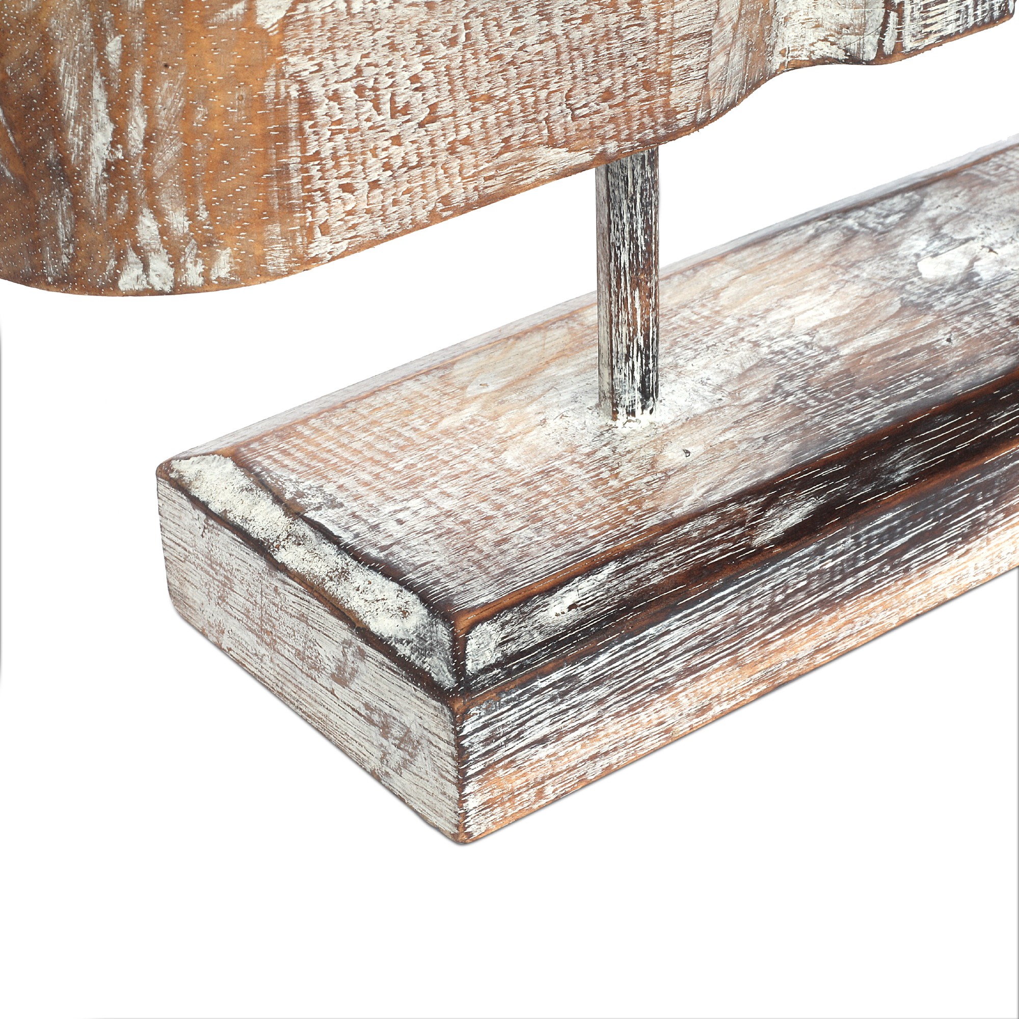 Buddha-Panel 'schlafende Augen', whitewashed, B 40 cm, H 32 cm, L 10 cm von fischer's lagerhaus