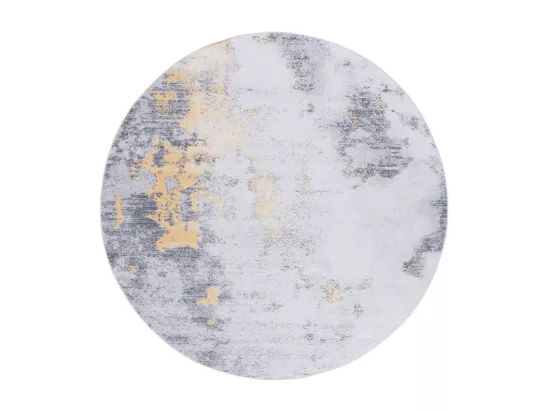 Tapis Grey & Gold 122 X 122 cm - Unique
