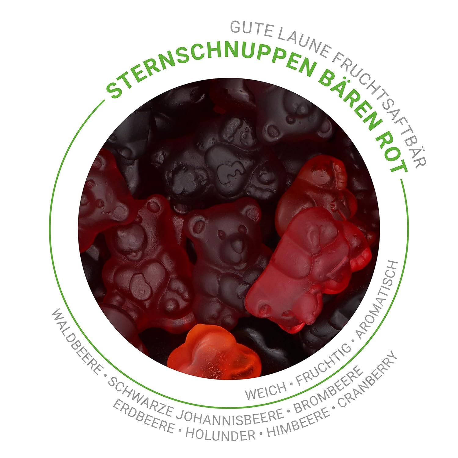 naschlabor 23 x 150g Sternschnuppen Bären rot Großverpackung