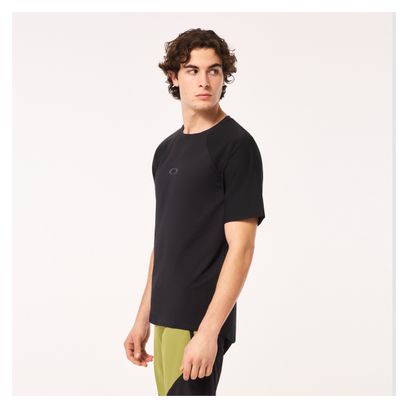 Maillot Manches Courtes Oakley Seeker Airline Noir