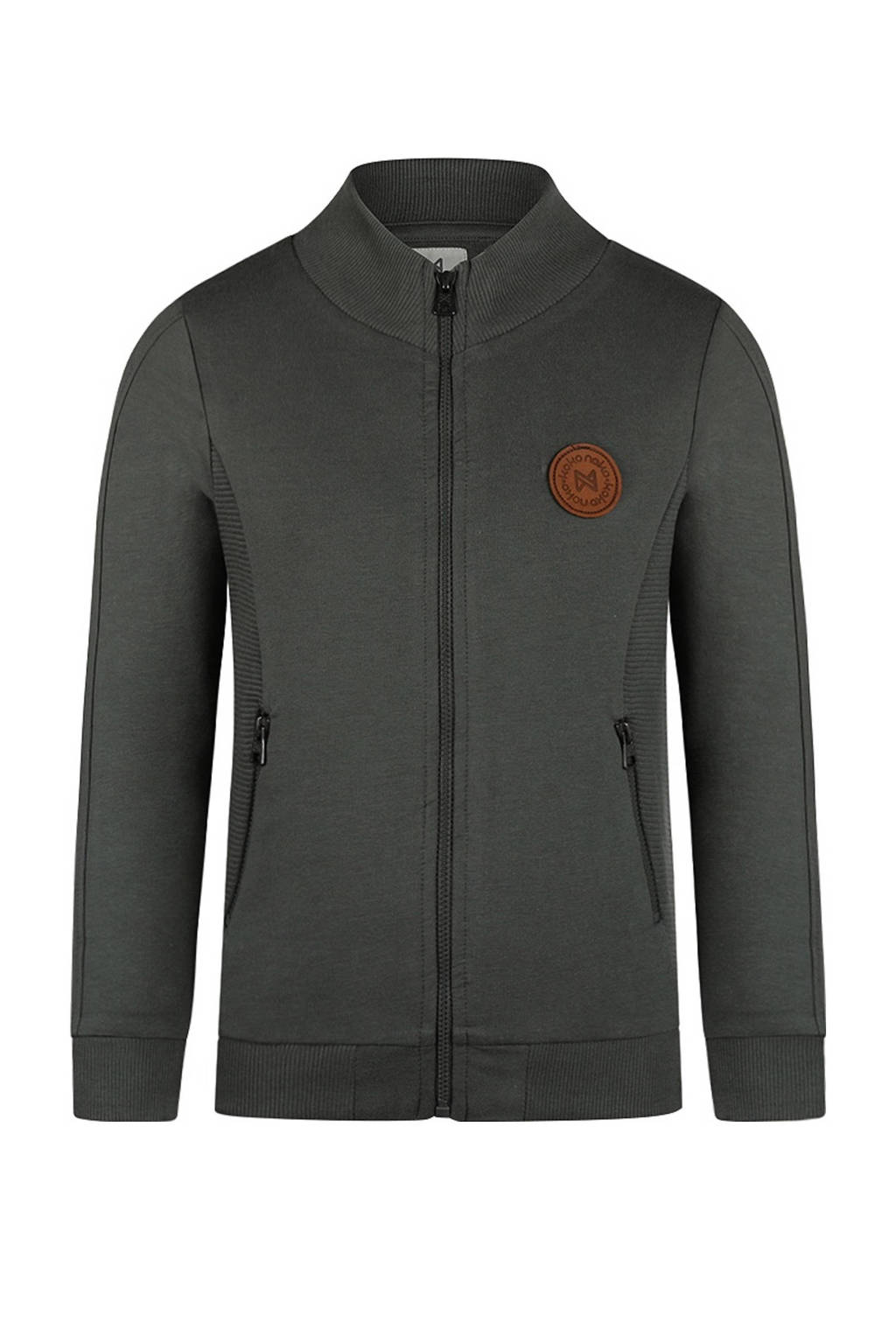 Koko Noko sweatvest grijsgroen