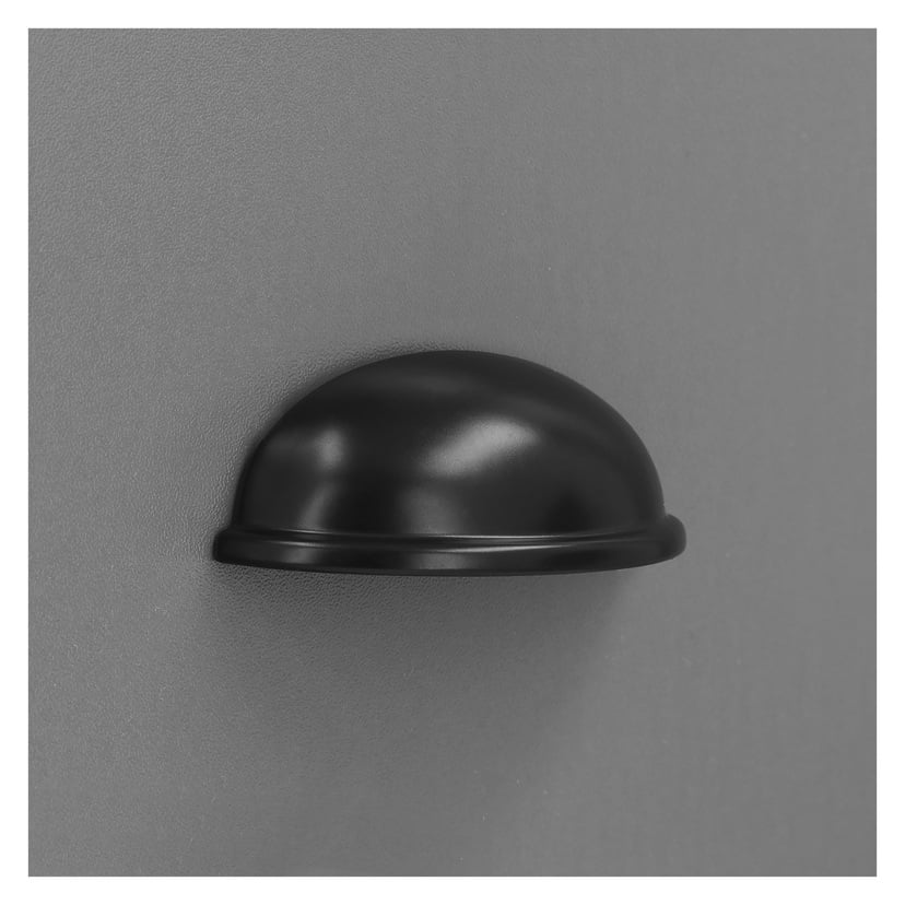 Skålhåndtak, svart 2-pk 64 mm