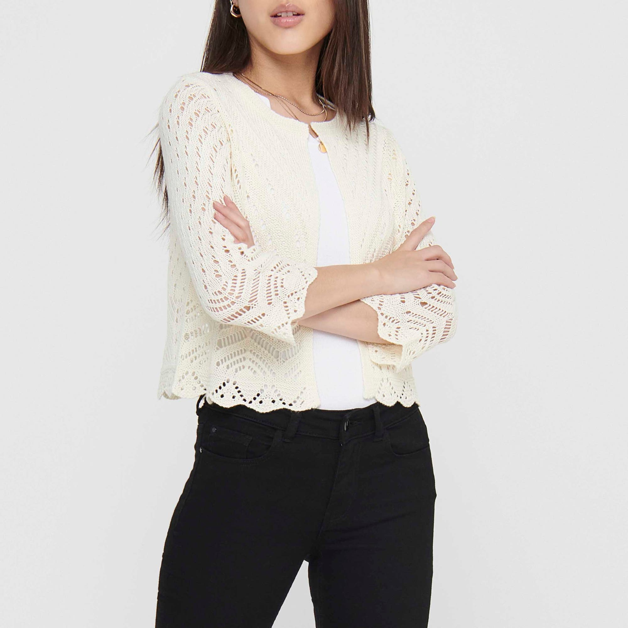 Gilet Femme ecru