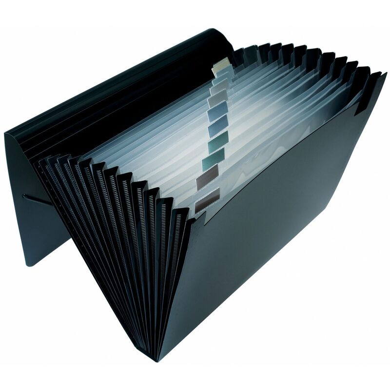 Dufco Fächermappe Expanding File, 12 Fächer, A4, schwarz